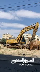  1 حفارة كوماتسو 380-6 موديل 2000 تب نظافة و لودر كتربلر 970F للبيع
