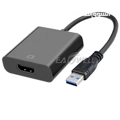  4 USB 3.0 TO HDMI AUDIO VIDEO ADAPTER CONVERTER CABLE