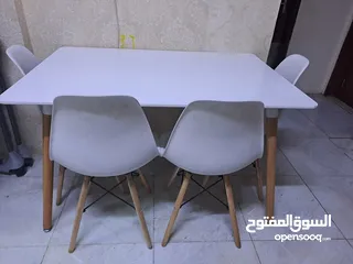  1 ikea dining table with 4 chairs