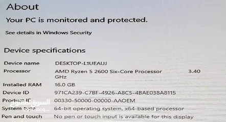  5 معالج Ryzen R5 2600 CPU