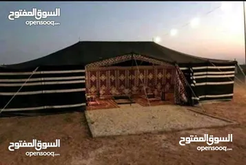  6 خيم شعر تراثيه  مساحة 8م×4م ويوجد مساحات أخرى حسب الطلب  خيم جديده لا يوجد مستعمله