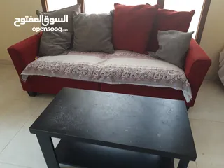  2 sofa set and table