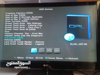  26 بلايستيشن 2 معدلة مع اسلاك + ميموري جديدة هدية + هارديسك وميموري عليهم 60 لعبة مميزة