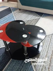  2 طبلات زجاج عدد اربعه