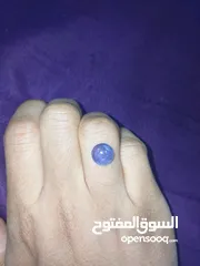  5 حجر تنزانايت طبيعي مع إثبات فحص المختبر  natural tanzanite stone with lab test