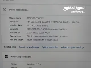  5 DELL LATITUDE 5420 TOUCH SCREEEN i7-16RAM-512GB SSD