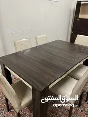  9 طاوله طعام ثمان اشخاص