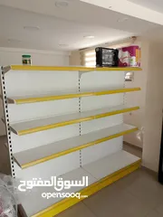  2 رفوف وسط طول 4 متر ارتفاع 5 رفوف (مجوز)