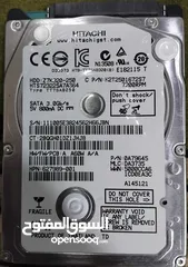  1 هارد دسك داخلي للابتوب بسعة 250 جيجا - 250GB LAPTOP HDD HARD DISK