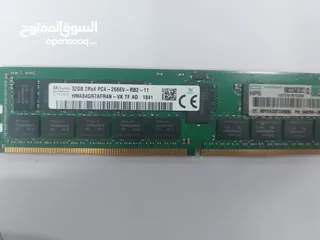  3 RAM SERVER  MEMORY 32G  2666V رامات سيرفر بعدة احجام ..