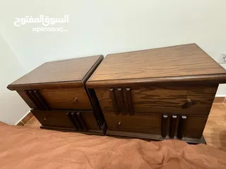  3 غرفه نوم مزوج مستعمله مع فرشه لانا خشب ثقيل وكاله