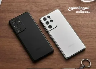  7 سامسونغ S21  الترا  يدعم 5G مساحة الذاكرة 256 جي بي  شبه جديد لون اسود ملكي ضمان شهر