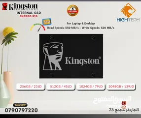  2 قرص صلب داخلي عالي الأداء هارديسك SSD داخلي - Kingston A400-X10 SATA Internal SSD