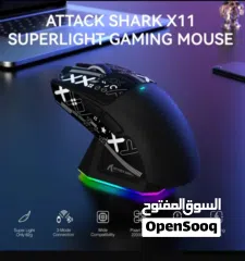  9 عرض خاص لو بتاخذ الاثنين mouse attack shark x11+ AK680MAX  magnetic keyboard