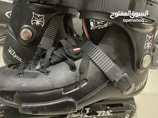  2 Skates للبيع  لون أسود  مستعمل  مركه LYNX جيده جداً