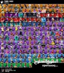  1 حسب فورت نايت  190 سكن فيه اكس كريتوس واكس الكاندي للبيع