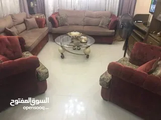  1 طقم جلوس امريكي خشب زان مكون من 7 مقاعد للبيع بسعر مغري