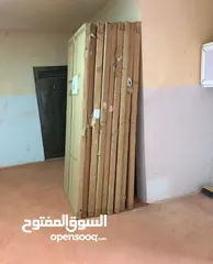  3 ابواب خشب داخلية جديد - جاهز مستورد لون جوزي فقط