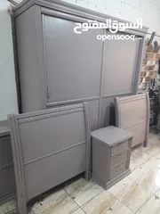  2 غرفة نوم شبابيه خشب لاتيه وزان كامل بحال الوكاله بيع وشراء الاثاث المستعمل