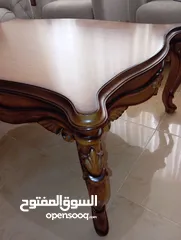  4 طاولات خشب زان