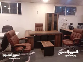  22 مكتب مدير قياس 180سم +جانبية +طاولة هديه مع كل مكتب لامينيت  اثاث مكتبي