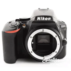  2 كاميرا نيكون دي 5600 بالكرتونة مع حقيبة وحامل تصوير / Nikon D5600 camera with box ,bag , tripod