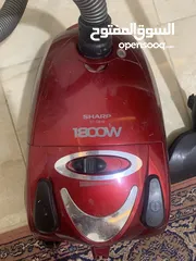  1 مكنسة شارب 1800 واط شفط قوي جدا