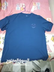  4 تيشرت خامه celio لونه ازرق مقاس XL