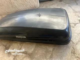 2 صندوق سقف للسياره نوع hasur بحاله ممتازه للبيع بسعر 150 دينار سعر الشراء 350
