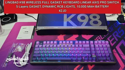 5 كيبوردات Attack Shark X68 HE, Ajazz AK820 Max Ultra, AK680 Max Wireless, Lingbao K98, Tunderobot K63