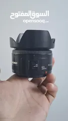  2 عدسة كانون 75-300 وعدسة كانون yongnuo 50 فتحة 1.8 اسعار + 2 هود فتحة 52. الاسعار فيها مجال