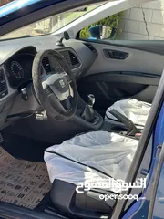  4 سيت ليون 2016 لون ازرق سحب للبنزين ممتاز جدا