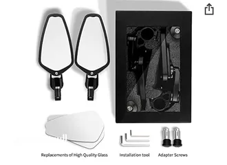  1 motorcycle handlebar mirrors 360  مرايا
