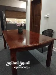  2 ميز طعام خشب