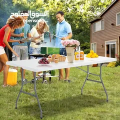  5 طاولة الفايبر القابلة للطي توفر لك المساحة المثالية لوضع الشواية،وجبات خفيفه،الفواكه وأدوات المائده