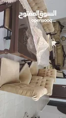  1 طاولة سفرة خشب زان ثقيل استعمال نظيف جدا
