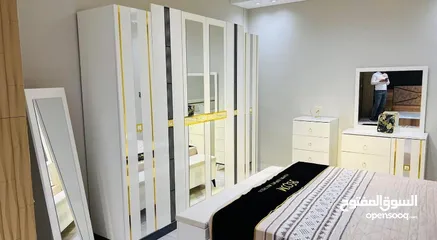  2 عرض اليوم في معرض قنعير غرفة نوم تركي فاخر 9 قطع مذهب وابيض الكمية محدودة نابلس زواتا الشارع