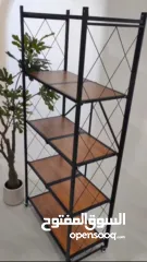  3 رف أنيق وقوي مثالي لتنظيم المساحات بكل سهولة هيكل معدني ثابت مع دعامات جانبية لثبات إضافي