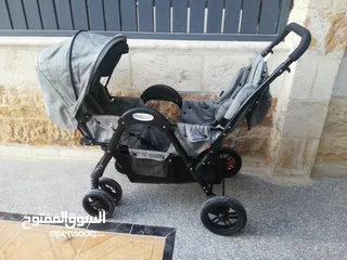  3 عرباية توأم ماركة safeplus في حالة ممتازة جدا
