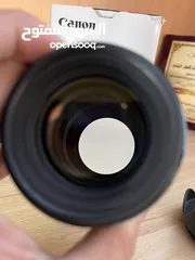  6 عدسة 85mm f1.8 canon ولا خدش في حاله جيدة جذًا لممتازة