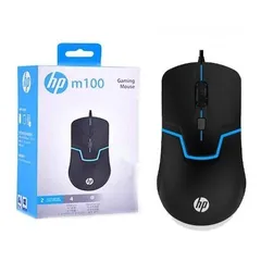  1 ماوس كمبيوتر نوع HP اصلي HP M100 Wired Gaming Optical Mouse Black