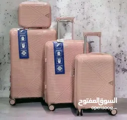  4 طقم شنط سفر ضد الكسر 4 قطع بسعر العرض .. للطلب عبر رقمي الوتس