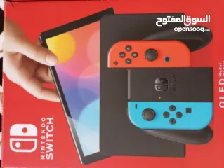  1 نينتندو سويتش  Nintendo Switch Oled بحالة الجديدة تحت الضمان  1100 شيكل