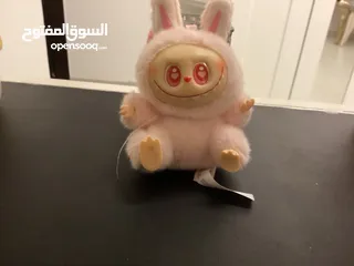  4 LABUBU light pink “have a seat” collection toy labubu with name card DADA