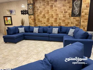  8 طقم كنب 11مقعد. كوالتي. عالي مصنوع من اجود انواع الخشب السويد الصلد بالكامل اسفنج عالي