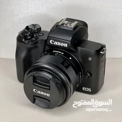  7 كاميرا كانون ( EOS M50 Mark II ) مع عدسة  mm ( 15 - 45 )