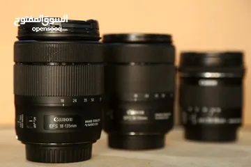  9 متوفر كاميرات وعدسات   كانون 80d  750d  1200d 4000d