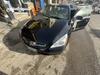  24 هوندا اكورد 2003 بنزين اصلي صيانة كاملة لون اسود ملوكي بدون حوادث داخل الاردن سعر حررررررررق