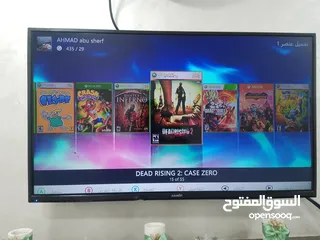  12 اكس بوكس معدل 360 بحاله ممتازه مع يدين تحكم وكمره