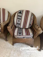  6 كنب قش خيزران